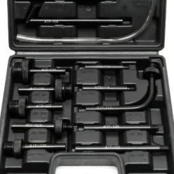 Wiltec Getriebeöl Einfüllgerät 7 L mit Handpumpe inkl. 15 ATF Adapter u.a. für moderne Getriebe, Ölwechsel Gerät, Getriebeölwechsel Befüllgerät