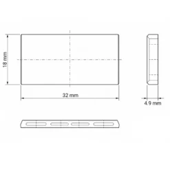 Wiltec Gleitflügel 32x18x4,9mm Ersatzteil für selbstansaugende Heizöl und Dieselpumpe 62137