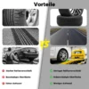 Wiltec Gleitkeile 4er Set, Ladehilfe für Abschleppdienst bis 1814 kg pro Keil, Auffahrkeile aus HDPE, perfekt für Abschleppwagen, Autotransporter, Verladerampe