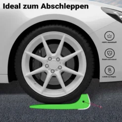 Wiltec Gleitkeile 4er Set, Ladehilfe für Abschleppdienst bis 1814 kg pro Keil, Auffahrkeile aus HDPE, perfekt für Abschleppwagen, Autotransporter, Verladerampe