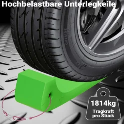 Wiltec Gleitkeile 4er Set, Ladehilfe für Abschleppdienst bis 1814 kg pro Keil, Auffahrkeile aus HDPE, perfekt für Abschleppwagen, Autotransporter, Verladerampe