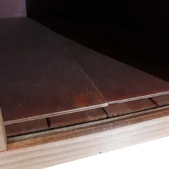 Wiltec Großes Katzenhaus 99 x 52 x 42 cm aus Holz, Katzenhütte für Garten oder Terasse, Wurfkiste isoliert wetterfest, Katzenhöhle