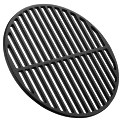 Wiltec Gusseisen Grillrost rund Ø 34,5 cm, Grillgitter für Holzkohlegrill & Gasgrill, Gussgrillrost für BBQ, Grilleinsatz matt emailliert