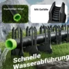 Wiltec Halterung für Abwasserschläuche 3,05 m, Schlauchhalterung Abwasserschlauch für Schläuche bis Ø 94 mm, Schlauchhalter höhenverstellbar für Abwasser bei Camping, Wohnwagen und Wohnmobil