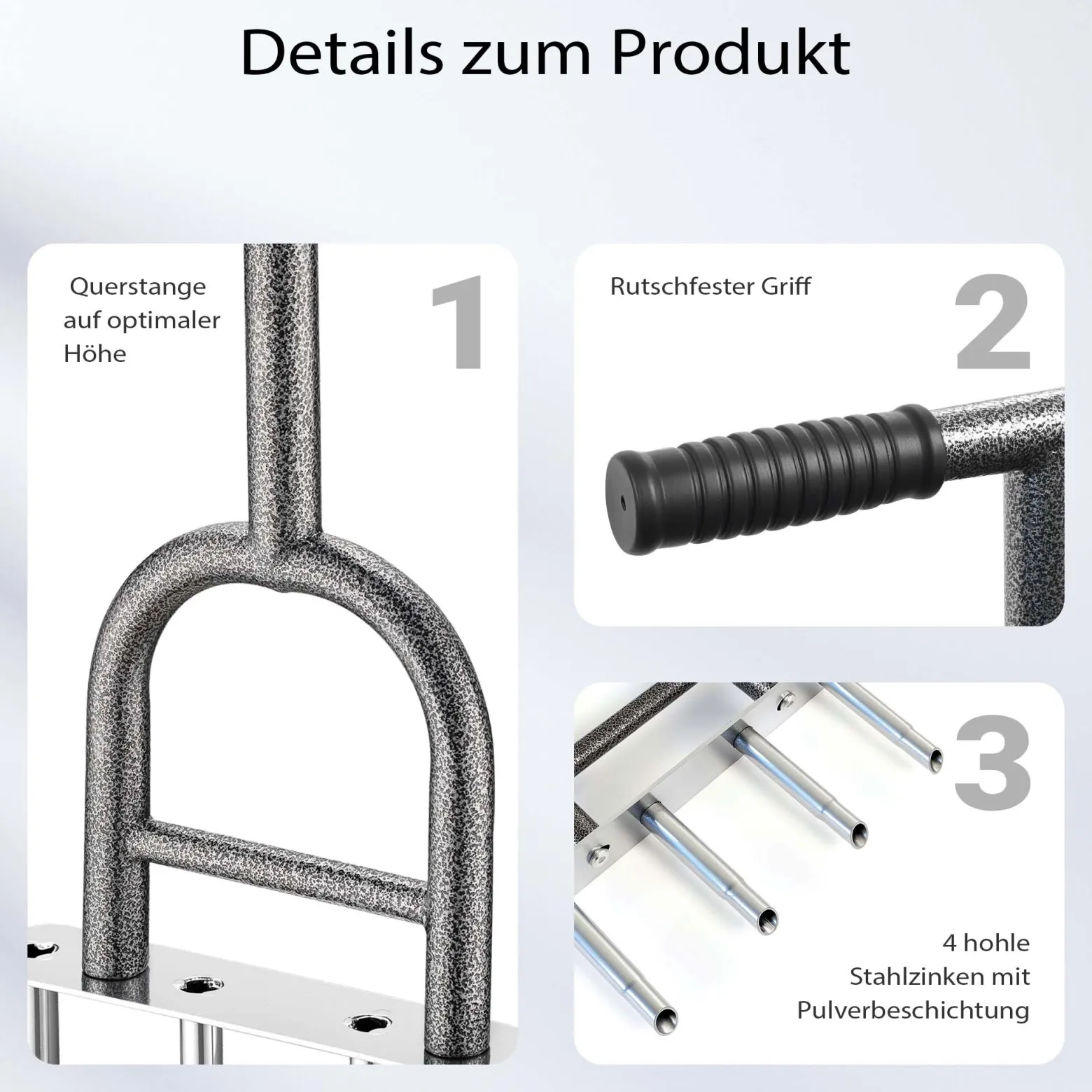 Wiltec Hand Aerifizierer aus Stahl, Handaerifizierer mit ergonomischem T-Griff, Rasenaerifizierer mit 4 Zinken, Rasenlüfter für effiziente Rasenpflege