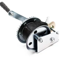 Wiltec Handseilwinde bis 550kg Übersetzung 4,1:1 160x131x219mm, Winde mit 7m Zugband, Seilwinde handbetrieben, Handseilzug effizient, Forstseilwinde