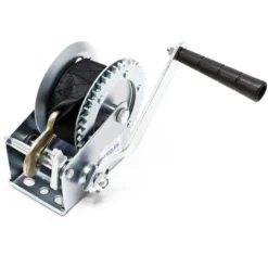 Wiltec Handseilwinde bis 550kg Übersetzung 4,1:1 160x131x219mm, Winde mit 7m Zugband, Seilwinde handbetrieben, Handseilzug effizient, Forstseilwinde