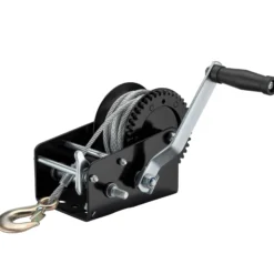 Wiltec Handseilwinde bis 1500 kg Übersetzung 4,1:1 9,8:1 Winde 280 x 240 x 180 mm Handseilzug mit 10 m Seil Forstseilwinde handbetrieben