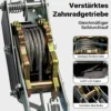 Wiltec Handseilzug mit 1,8 m Drahtseil bis 1000 kg, Flaschenzug mit 2 Haken, Seilwinde mit Sicherheitslasthaken