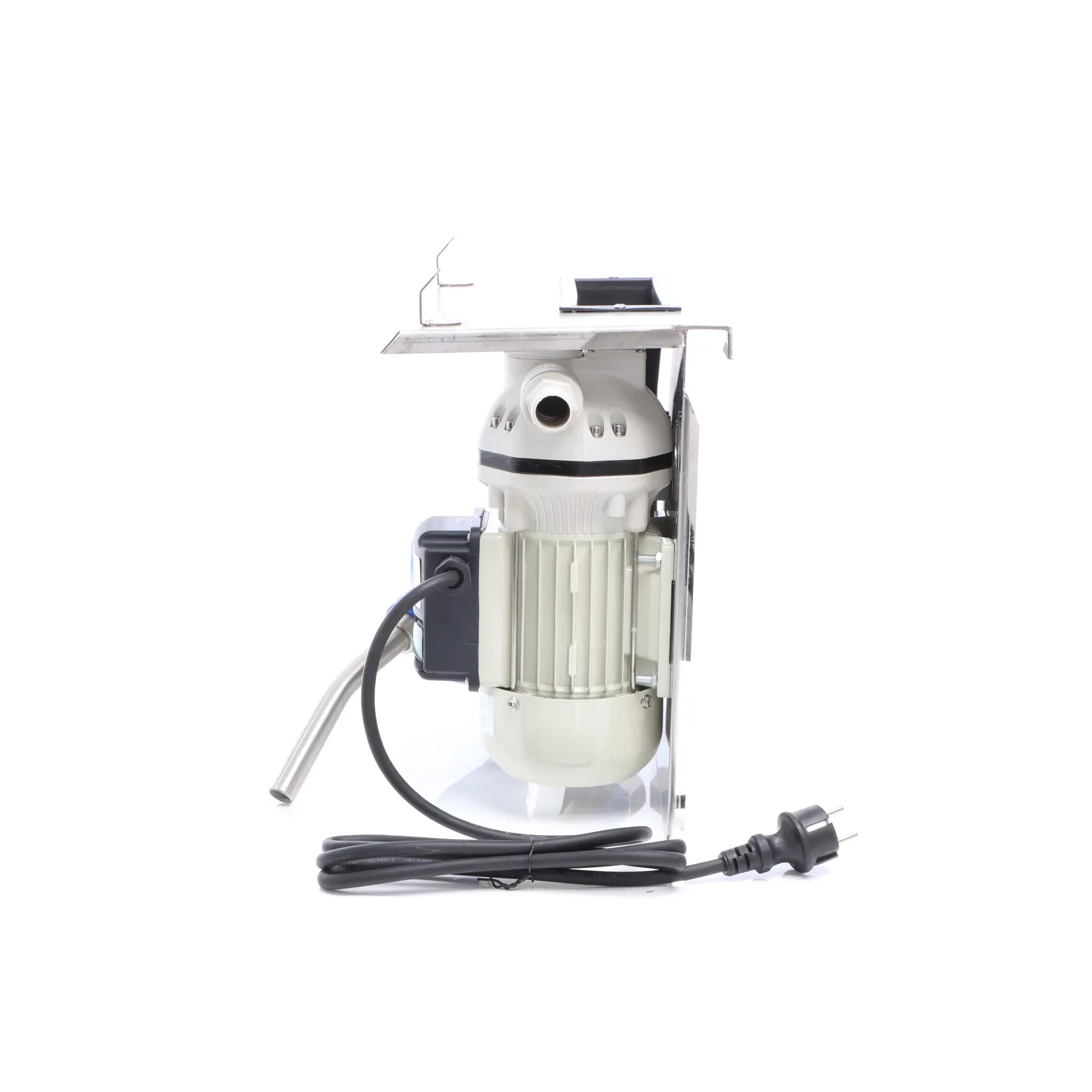 Wiltec Harnstoffpumpe 230 V 400 W 40 l/min, selbstansaugende Förderpumpe für AUS32 Urea, Membranpumpe zur Betankung, mit Trägerplatte u. Edelstahl Zapfpistole