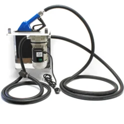 Wiltec Harnstoffpumpe 230 V 400 W 40 l/min, selbstansaugende Förderpumpe für AUS32 Urea, Membranpumpe zur Betankung, mit Trägerplatte u. Edelstahl Zapfpistole