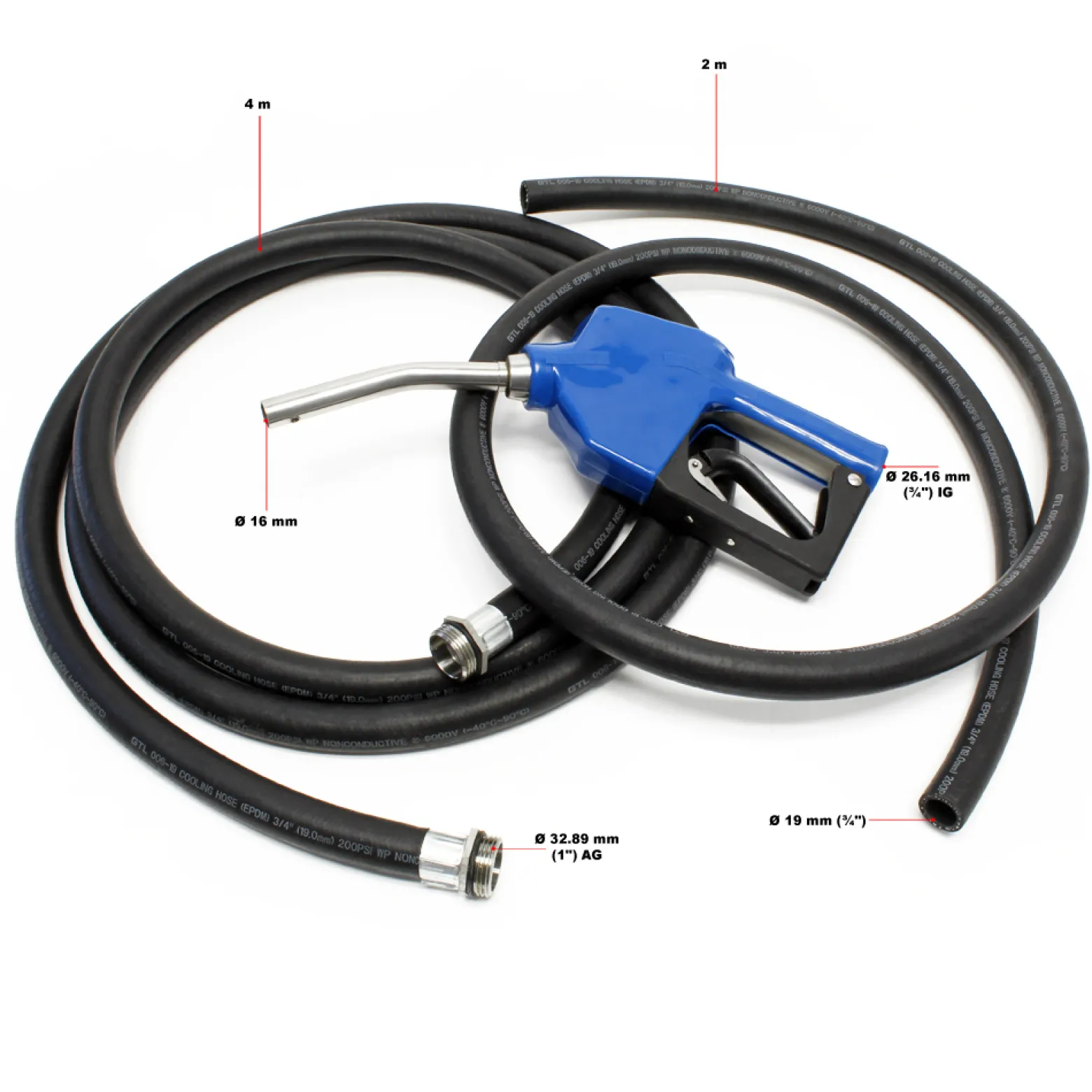 Wiltec Harnstoffpumpe 230 V 400 W 40 l/min, selbstansaugende Förderpumpe für AUS32 Urea, Membranpumpe zur Betankung, mit Trägerplatte u. Edelstahl Zapfpistole