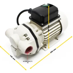 Wiltec Harnstoffpumpe 230 V 400 W 40 l/min, selbstansaugende Förderpumpe für AUS32 Urea, Membranpumpe zur Betankung