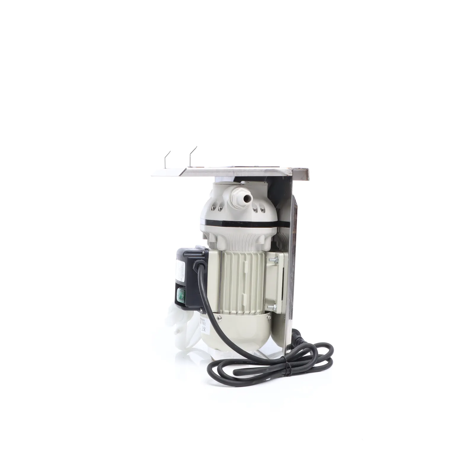 Wiltec Harnstoffpumpe 230 V 400 W 40 l/min, selbstansaugende Förderpumpe für AUS32 Urea, Membranpumpe zur Betankung, mit Trägerplatte u. Kunststoff Zapfpistole