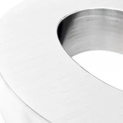 Wiltec Hausnummer c silberfarbene Edelstahl Hausnummer in modernem 3D-Design, Höhe 15 cm, Schrift Arial, rostfrei und witterungsbeständig, mit Montagematerial