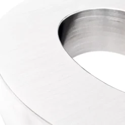 Wiltec Hausnummer 2 silberfarbene Edelstahl Hausnummer in modernem 3D-Design, Höhe 20 cm, Schrift Arial, rostfrei und witterungsbeständig, mit Montagematerial