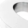 Wiltec Hausnummer 3 silberfarbene Edelstahl Hausnummer in modernem 3D-Design, Höhe 20 cm, Schrift Arial, rostfrei und witterungsbeständig, mit Montagematerial