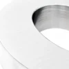 Wiltec Hausnummer 5 silberfarbene Edelstahl Hausnummer in modernem 3D-Design, Höhe 20 cm, Schrift Arial, rostfrei und witterungsbeständig, mit Montagematerial
