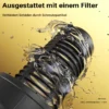 Wiltec Hauswasserwerk mit 19-L-Membrankessel, 3500 l/h Hauswasserautomat mit Druckschalter und Vorfilter, Gartenpumpe mit 44 m Förderhöhe, Wasserpumpe mit 8 m Ansaugtiefe