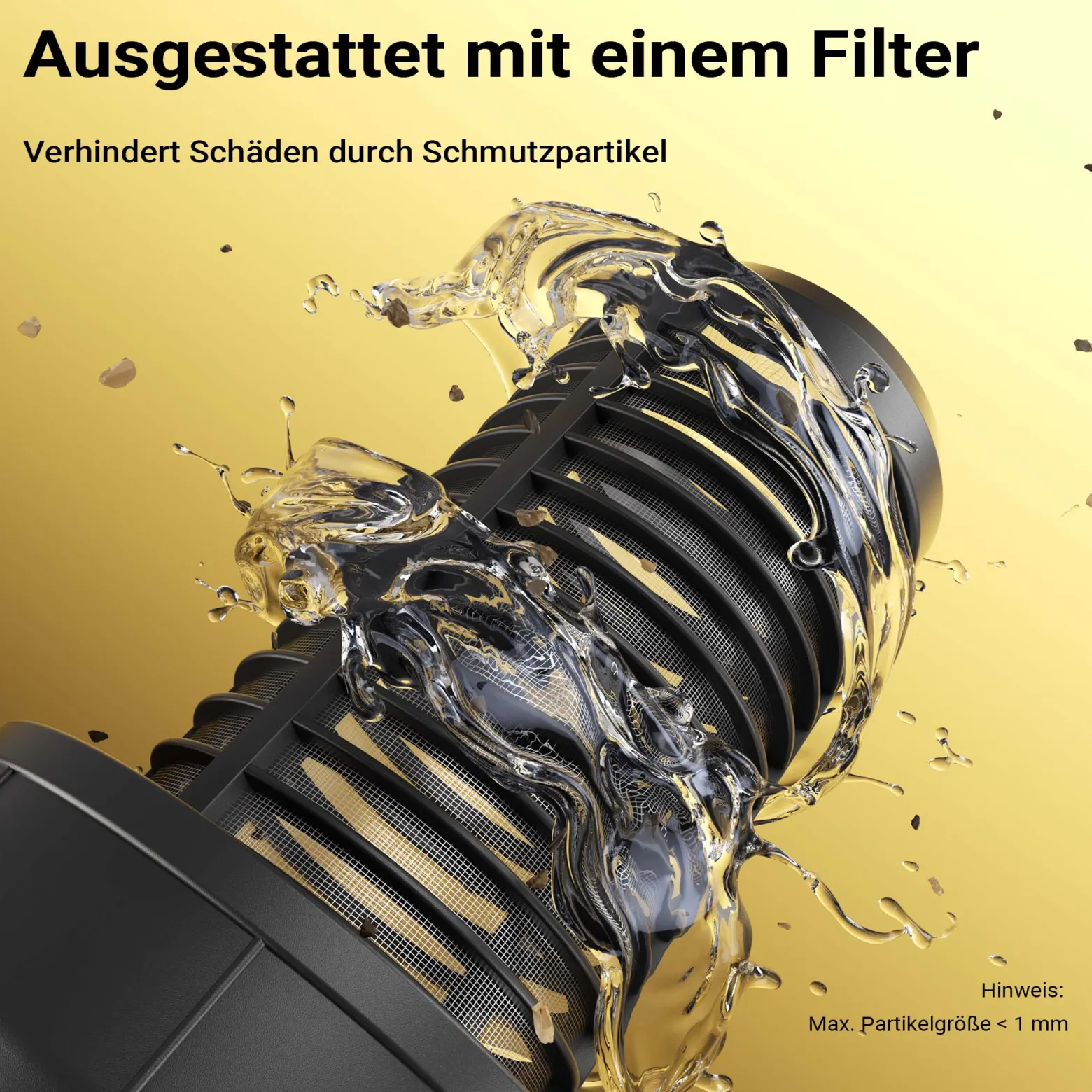 Wiltec Hauswasserwerk mit 19-L-Membrankessel, 3500 l/h Hauswasserautomat mit Druckschalter und Vorfilter, Gartenpumpe mit 44 m Förderhöhe, Wasserpumpe mit 8 m Ansaugtiefe