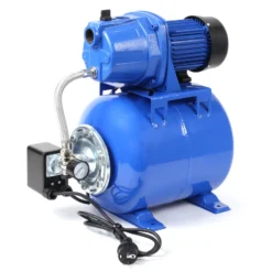 Wiltec Hauswasserwerk 600W 2800l/h Gartenpumpe mit Druckschalter und Manometer Wasserpumpe Druckkessel Druckbehälter Bewässerungspumpe Brauchwasserpumpe Regenwasserpumpe Wasserwerk