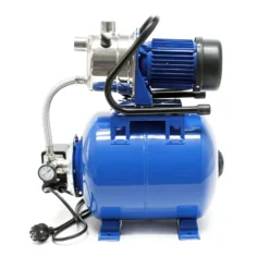 Wiltec Hauswasserwerk 1200W 3400l/h Hauswasserautomat mit Druckschalter und Membrankessel 19l Druckkessel Gartenpumpe Wasserpumpe Brauchwasserpumpe Regenwasserpumpe