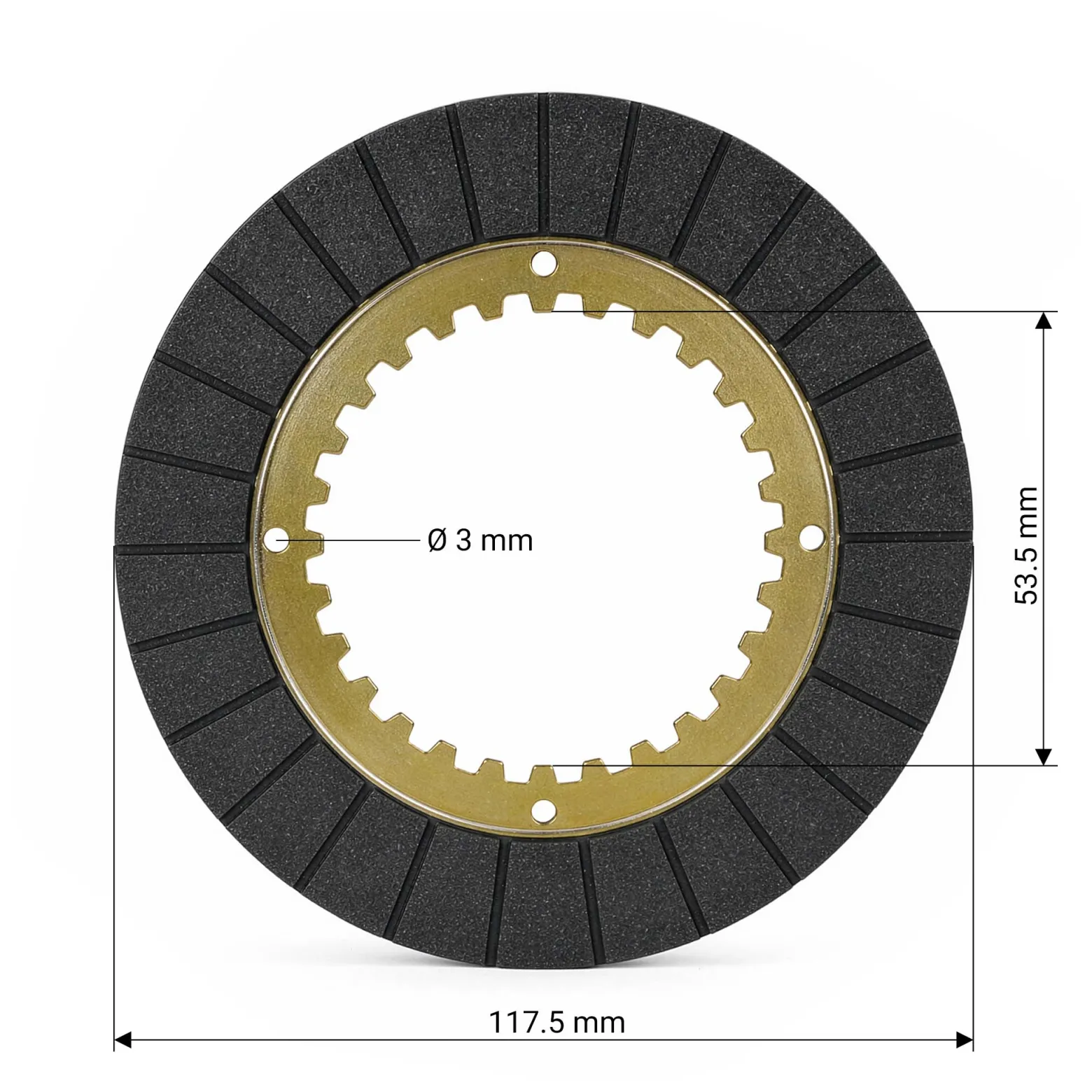 Wiltec HD Reibplatte Ölbadkupplung für LIFAN 6,5-13 PS Motor Benzinmotor Ersatzteil – Einzylinder für Kleinmaschinen & Karts, 4-Takt Motor & OHV Ventilsteuerung
