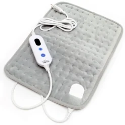 Wiltec Heizkissen mit 3 Heizstufen und Abschaltautomatik 40x30cm Wärmekissen elektrisch aus Fleece Kissen bei 30°C waschbar für Rücken, Nacken, Schulter und Bauch Rückenheizkissen