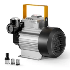 Wiltec Heizöl- und Dieselpumpe Typ04011 230V/550W für 20-60l/min selbstansaugende Heizölpumpe bis 2m mit By-Pass-Ventil gegen Überhitzung