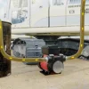 Wiltec Heizöl- und Dieselpumpe 230V 375W 60l/min, Selbstansaugende Umfüllpumpe mit 2m Ansaughöhe und Rückschlagventil, Absaugpumpe