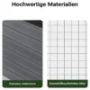 Wiltec Hühnerstall 1535 x 525 x 685 mm hellgrau mit Freilauf und Schlafhaus aus Holz, Hühnerhaus mit Unterschlupf, Gitter und Kotwanne verzinkt