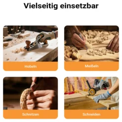 Wiltec Hobelbank 126 x 50 x 84 cm aus Holz, Werkbank bis 150 kg, Werktisch mit Spannzangen, Schubladen und Gerätefach, Arbeitstisch aus Rubberwood