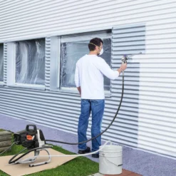 Wiltec Hochdruck Farbsprühsystem 1010 W, 207 bar, 1,5 l/min, Farbspritzgerät mit Düse und Verlängerungsstange, Farbsprühgerät für Wandfarbe