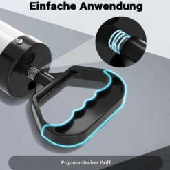 Wiltec Hochdruck Rohrreinigungspumpe zur schnellen Rohrreinigung Abflussreiniger für Bad und WC