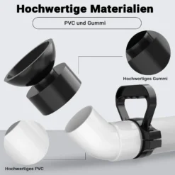 Wiltec Hochdruck Rohrreinigungspumpe zur schnellen Rohrreinigung Abflussreiniger für Bad und WC