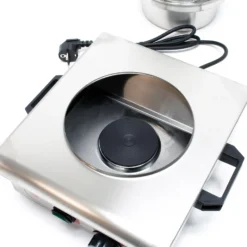 Wiltec Hot Dog Gerät 450 W aus Edelstahl, 260 x 290 x 380 mm, Wurstkocher Würstchenwärmer Hot Dog Maker Eierkocher Dämpfer