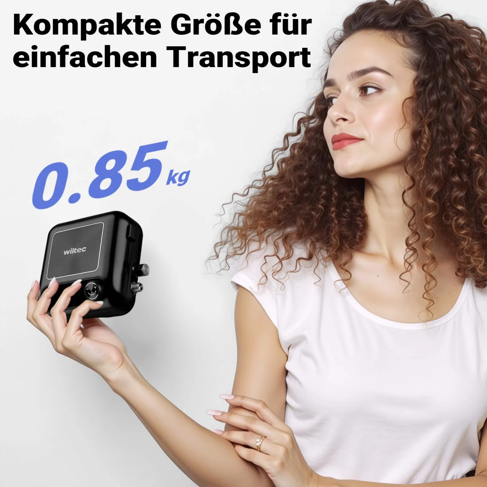 Wiltec HS-A9K Kompressor Set 1,5 bar Autostop, Airbrush Set inkl. verschiedener Düsen, Kompressor Zubehör Set 12 V, Druckluft Kompressor mit Air Brush