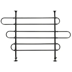 Wiltec Hundegitter fürs Auto Modell C, 60-117cm hoch, 82-140cm breit, Stufenlos verstellbar, Trenngitter universell einsetzbar für Kofferraum