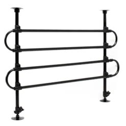 Wiltec Hundegitter fürs Auto Modell A, 60-117cm hoch, 82-140cm breit, Stufenlos verstellbar, Trenngitter universell einsetzbar für Kofferraum