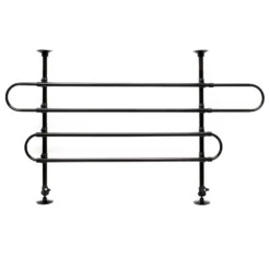 Wiltec Hundegitter fürs Auto Modell A, 60-117cm hoch, 82-140cm breit, Stufenlos verstellbar, Trenngitter universell einsetzbar für Kofferraum