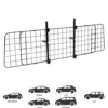 Wiltec Hundegitter fürs Auto Modell D, 40 cm hoch, verstellbare Breite 118-129 cm, Trenngitter universell einsetzbar für Kofferraum