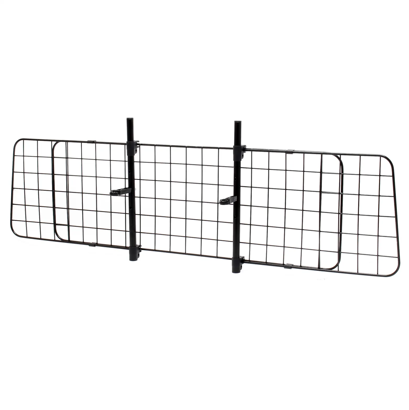 Wiltec Hundegitter fürs Auto Modell D, 40 cm hoch, verstellbare Breite 118-129 cm, Trenngitter universell einsetzbar für Kofferraum