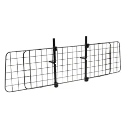 Wiltec Hundegitter fürs Auto Modell D, 40 cm hoch, verstellbare Breite 118-129 cm, Trenngitter universell einsetzbar für Kofferraum