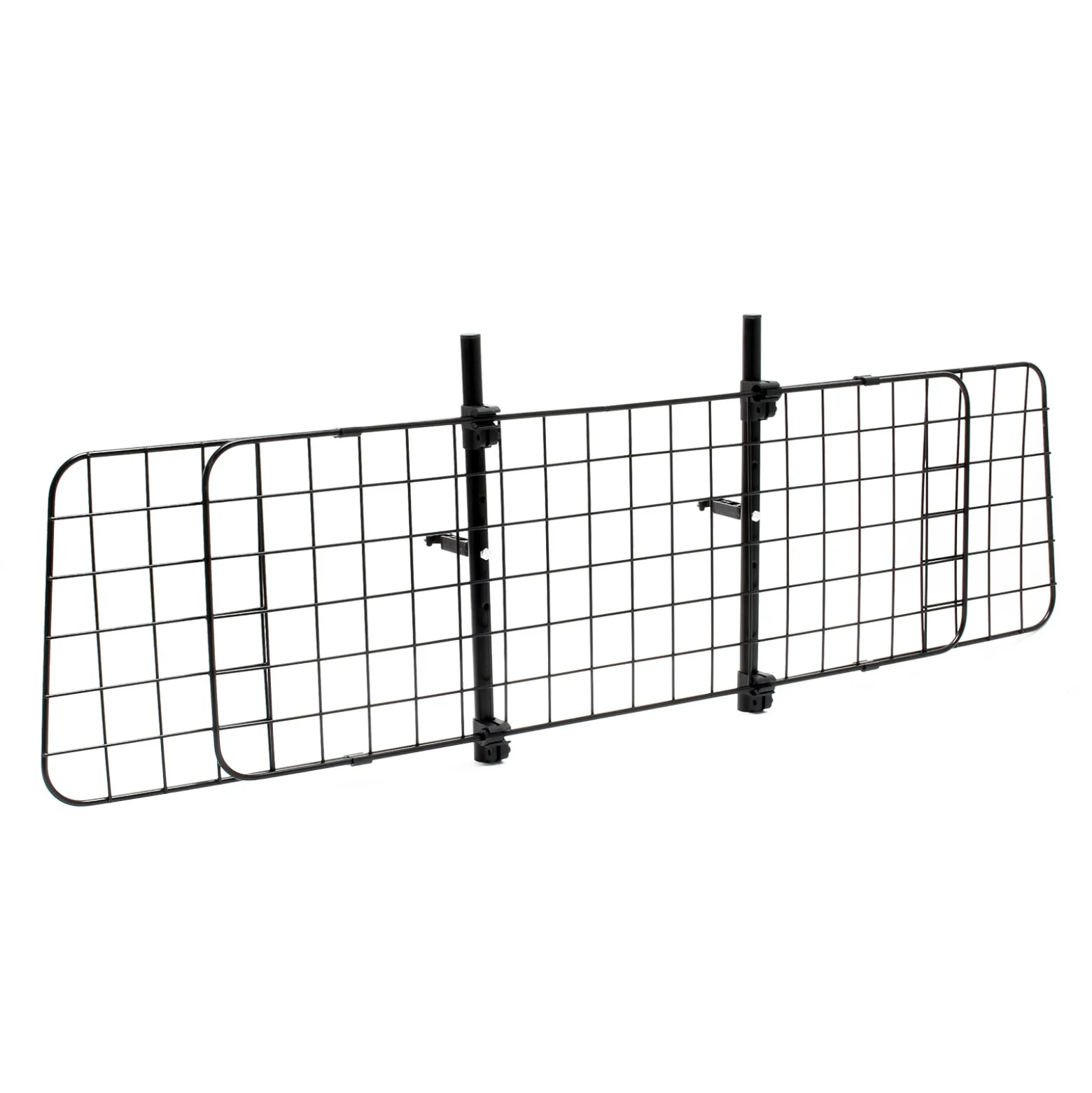 Wiltec Hundegitter fürs Auto Modell D, 40 cm hoch, verstellbare Breite 118-129 cm, Trenngitter universell einsetzbar für Kofferraum
