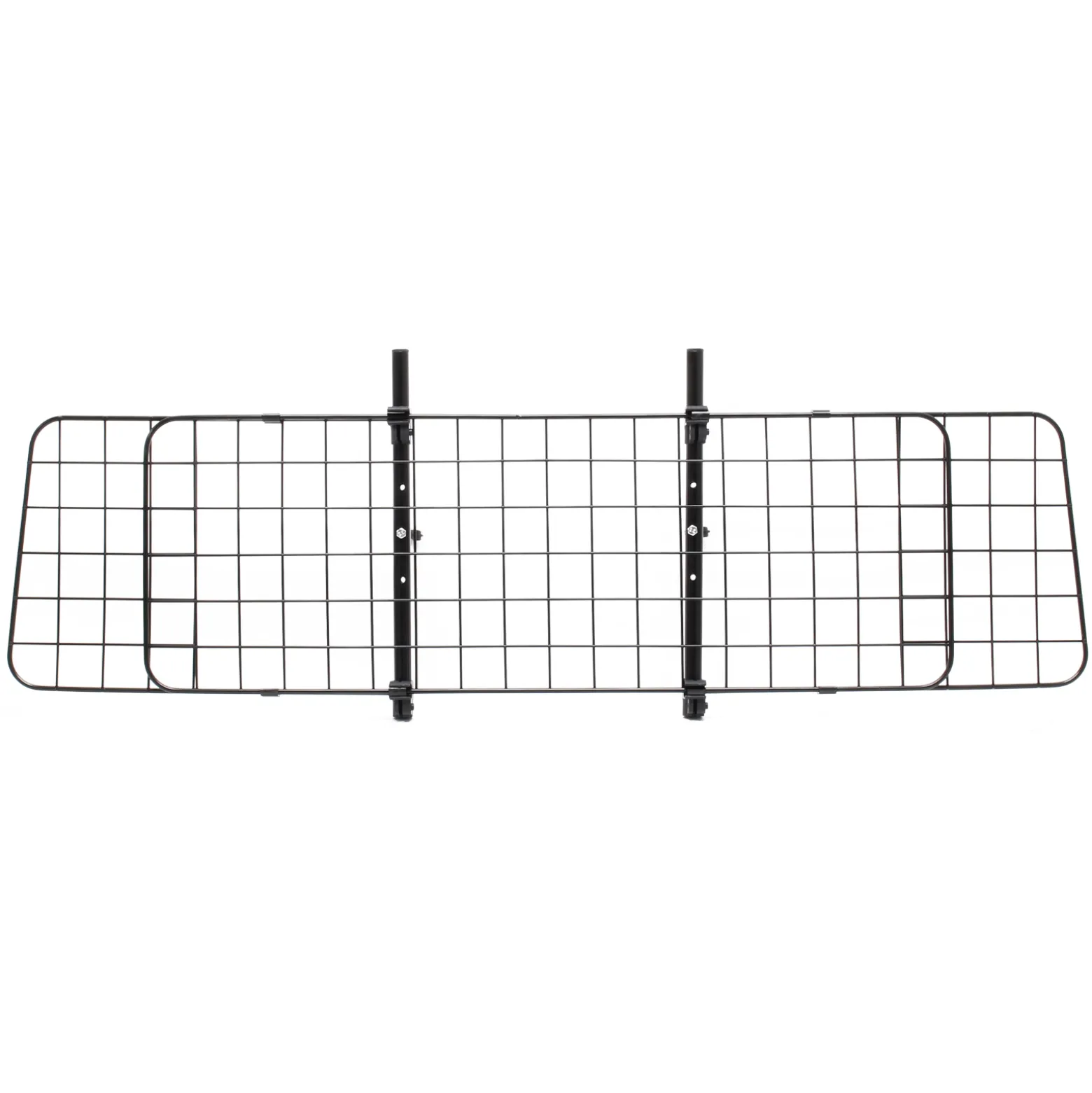 Wiltec Hundegitter fürs Auto Modell D, 40 cm hoch, verstellbare Breite 118-129 cm, Trenngitter universell einsetzbar für Kofferraum