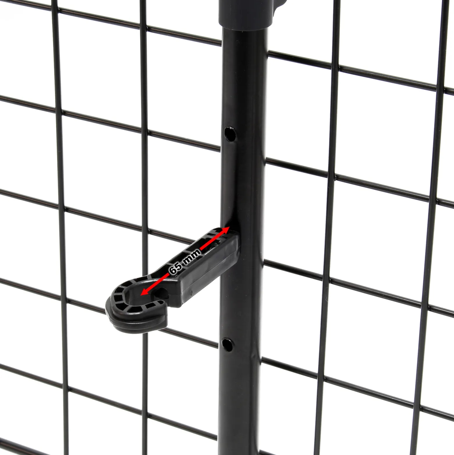 Wiltec Hundegitter fürs Auto Modell D, 40 cm hoch, verstellbare Breite 118-129 cm, Trenngitter universell einsetzbar für Kofferraum