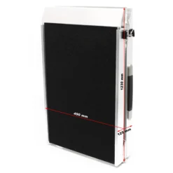 Wiltec Hunderampe faltbar, 244 x 48 cm, geklappt 123 x 49 cm, aus Aluminium, rutschsicher, Traglast bis zu 110 kg, Haustierrampe