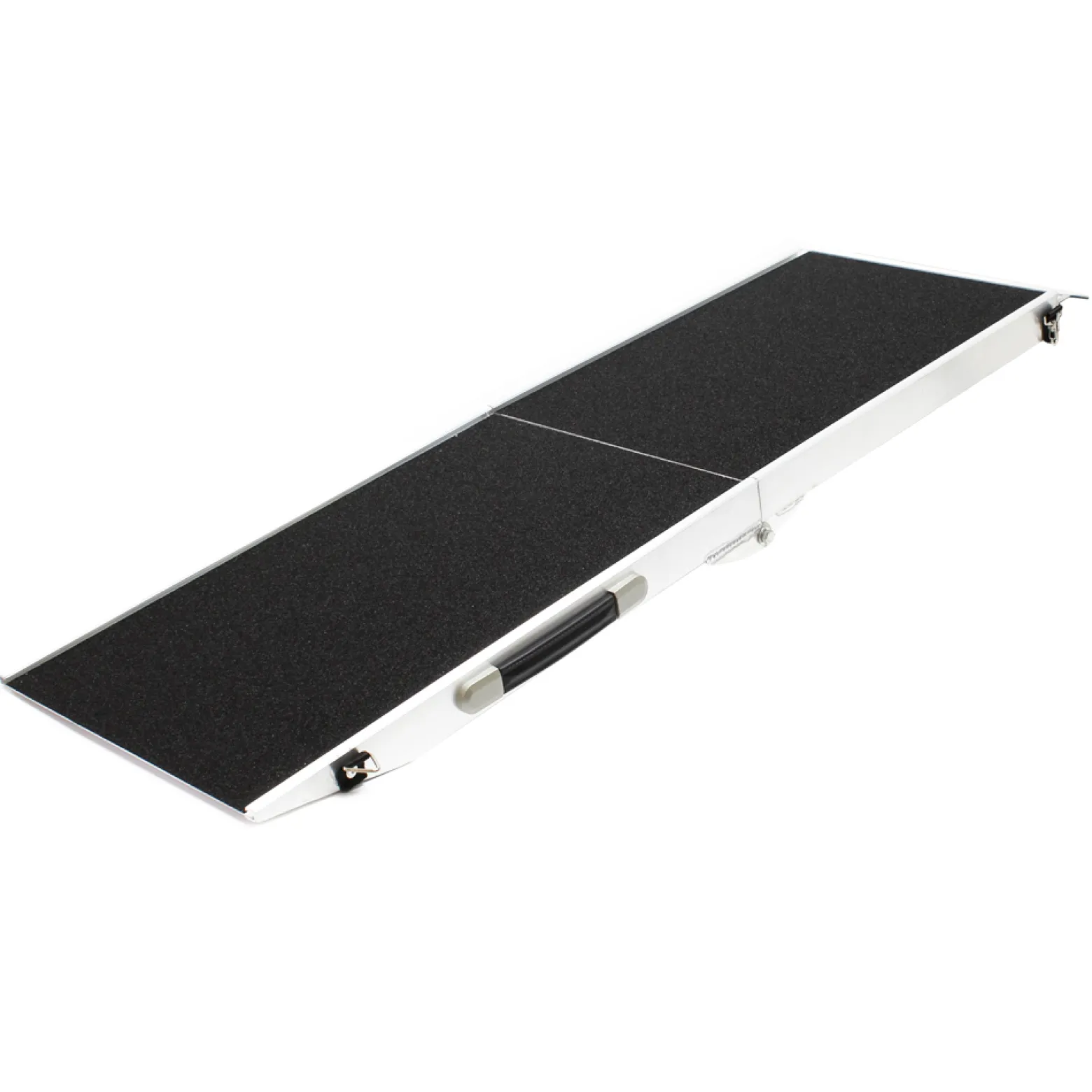 Wiltec Hunderampe faltbar, 183 x 49 cm, geklappt 92 x 49 cm, aus Aluminium, rutschsicher, Traglast bis zu 115 kg, Haustierrampe