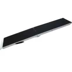 Wiltec Hunderampe faltbar, 185 x 38 cm, geklappt 96 x 38 cm, aus Aluminium, rutschsicher, Traglast bis zu 110 kg, Haustierrampe