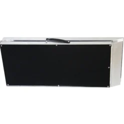Wiltec Hunderampe faltbar, 185 x 38 cm, geklappt 96 x 38 cm, aus Aluminium, rutschsicher, Traglast bis zu 110 kg, Haustierrampe